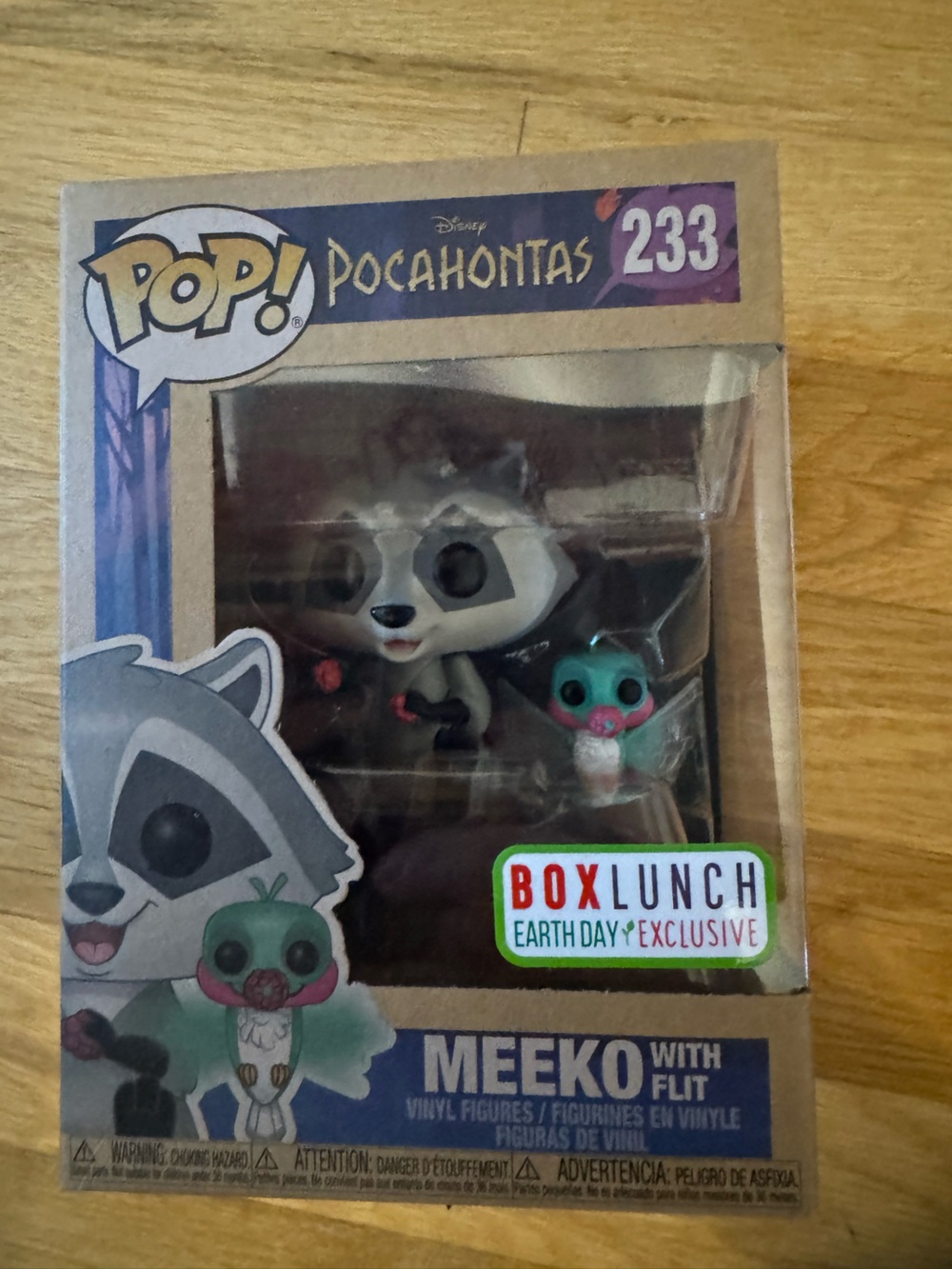 Funko Pop Box Lunch Earth Day Exclusive Disney Pocahontas Meeko and Flit